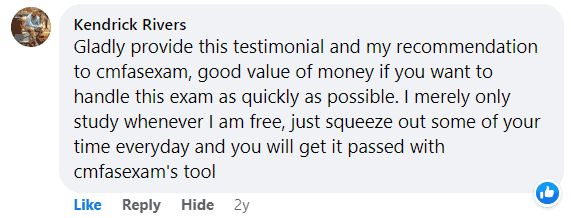 CMFAS Exam Positive Review